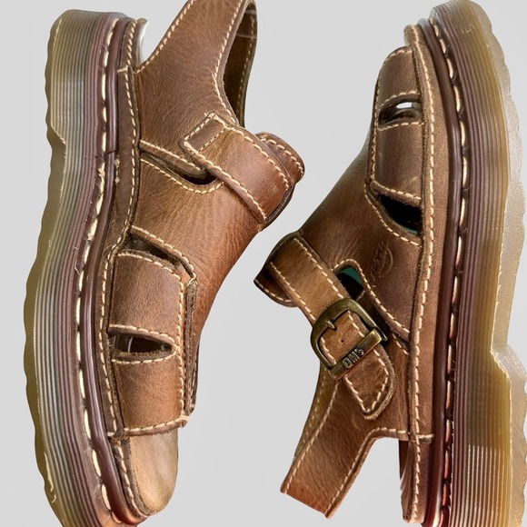 Dr. Martens Vintage Fisherman Sandals Brown Leather DMS Buckle men US 7 W US 8.5 main image 8